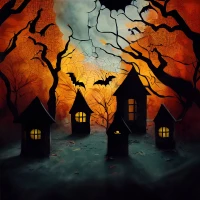 halloween forest backdrop for photography spooky cemetary