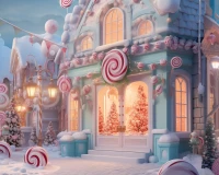 pink christmas backdrop for photography candy town bundle 10x8 middle