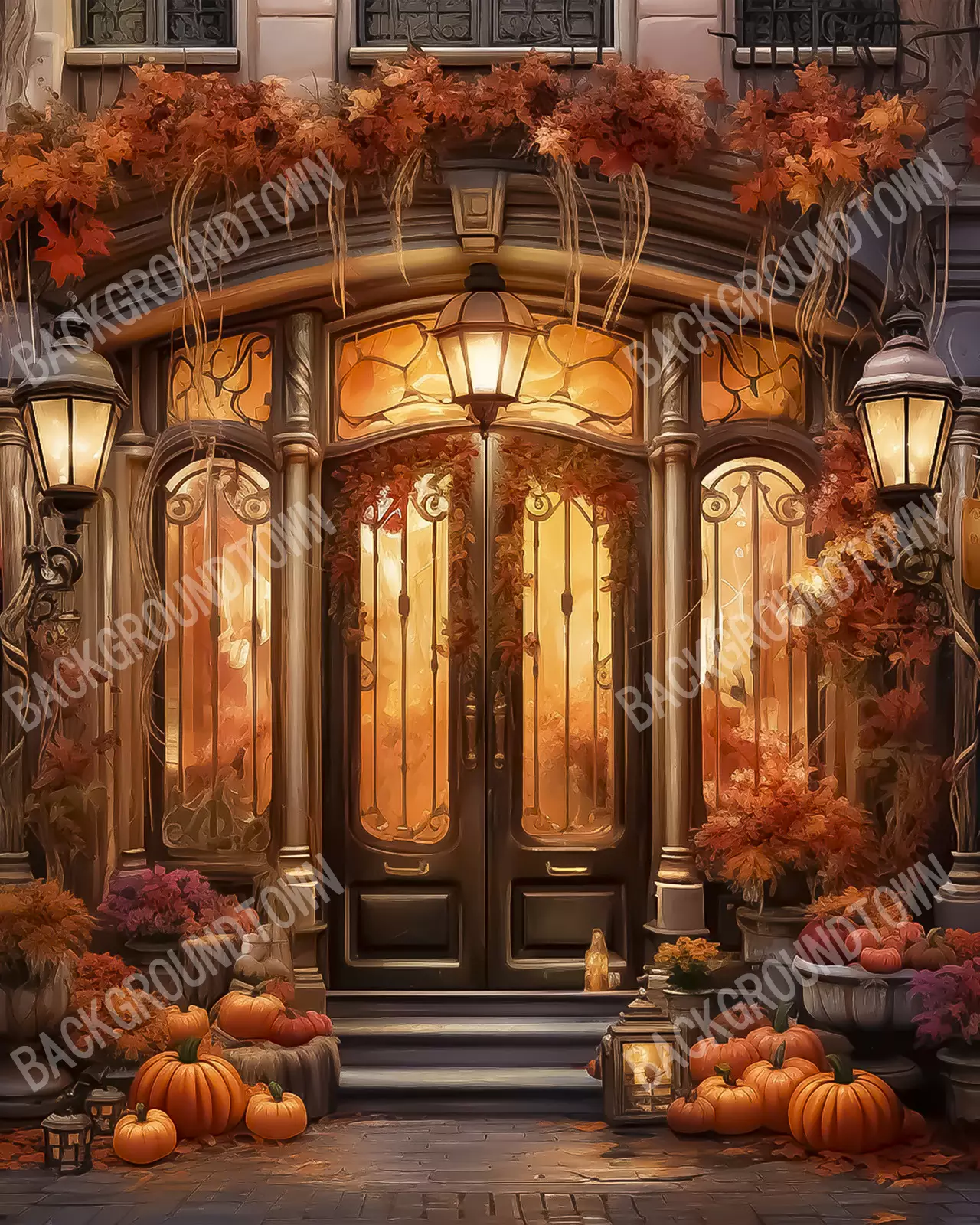 photo of Autumn StoreFront 2.1 Photography Backdrop
