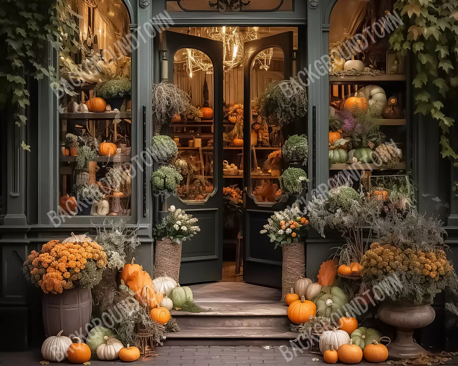 photo of Autumn Store Front 3 Photography Backdrop