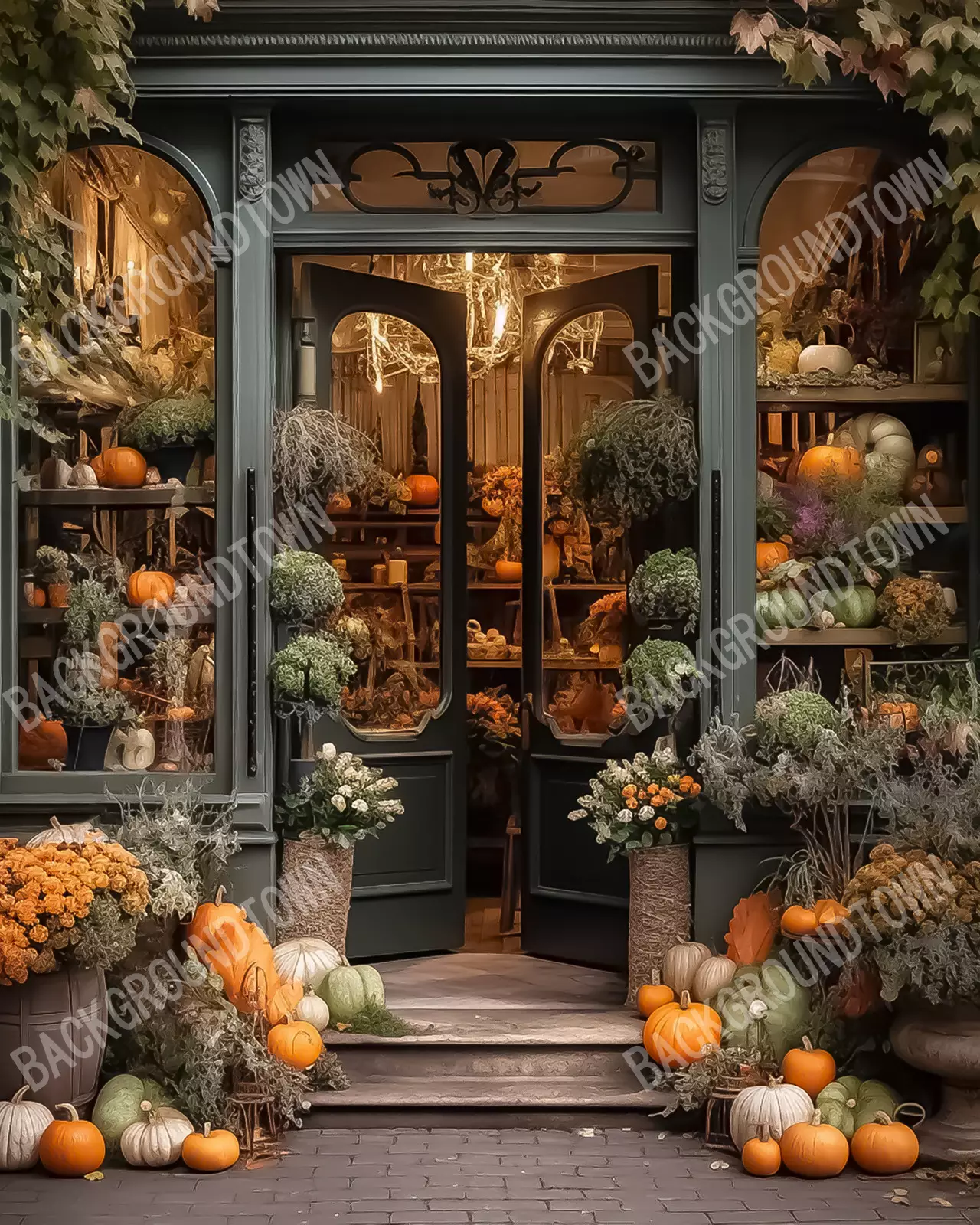 photo of Autumn Store Front 3.1 Photography Backdrop